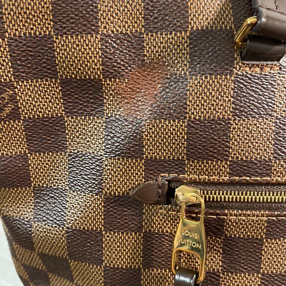 LOUIS VUITTON Jena PM Tote Bag Brown Ebene Damier PVC coated canvas w/COA - Picture 5 of 16